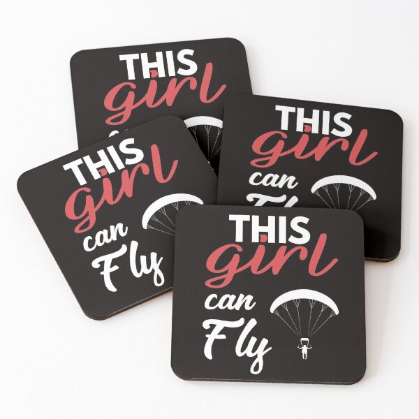 Item preview, This Girl Can Fly, Paragliding Quote, Paragliding Design, Funny Paragliding designed and sold by Aerial Addicts.