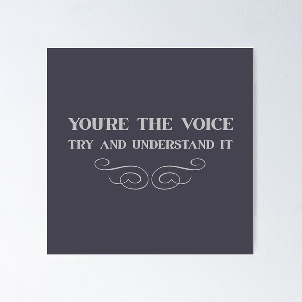 Item preview, You´re the voice, silver designed and sold by perezzzoso.