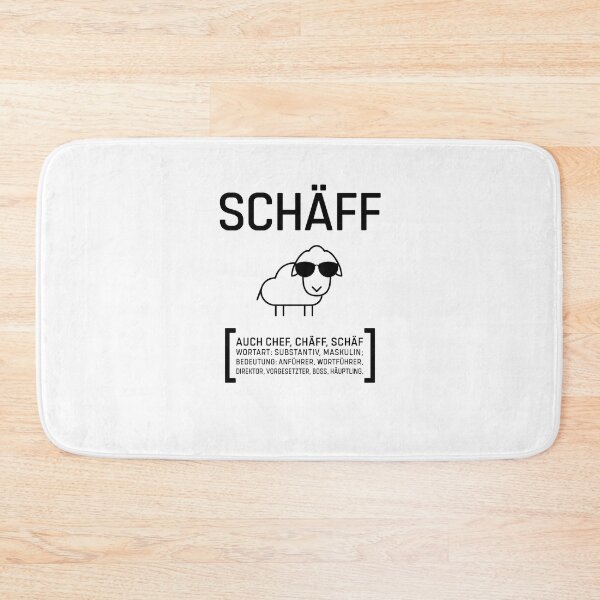 Item preview, SCHÄFF CHEF CHÄFF BOSS gift designed and sold by catsandmore.