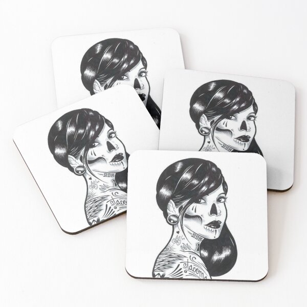 Item preview, wild girl woman tattoos  designed and sold by Home-of-art.