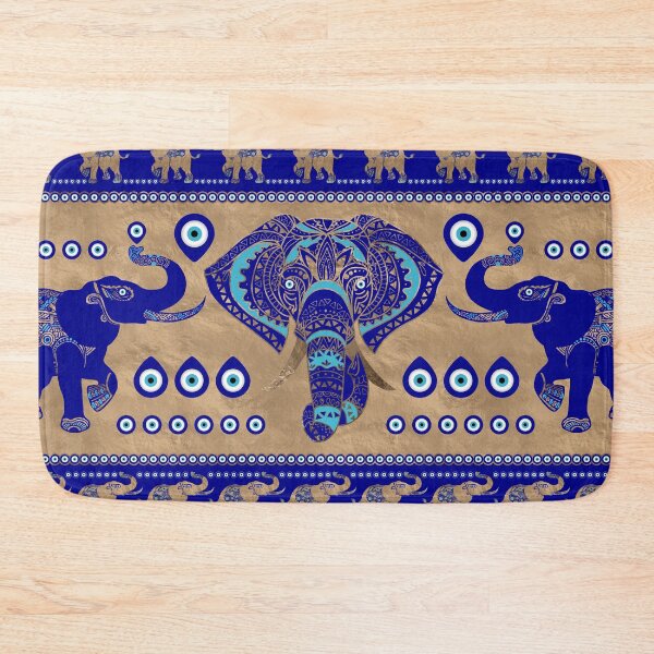 Aperçu de l'œuvre Ornement d'éléphant Evil Eye créée et vendue par k9printart.
