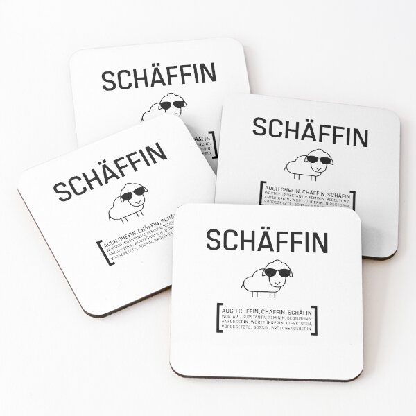 Item preview, SCHÄFFIN CHEFIN CHÄFFIN BOSSIN gift designed and sold by catsandmore.
