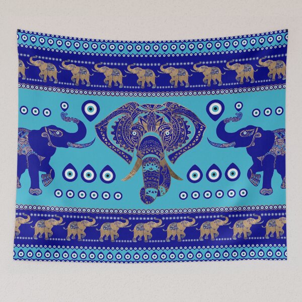 Aperçu de l'œuvre Ornement d'éléphant Evil Eye créée et vendue par k9printart.