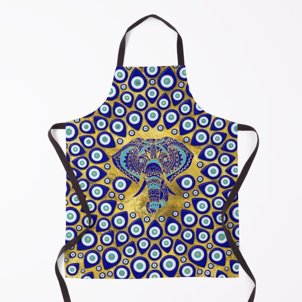 Item preview, Evil Eye Elephant Mandala Ornament designed and sold by k9printart.