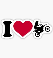 Pegatina I love Motocross