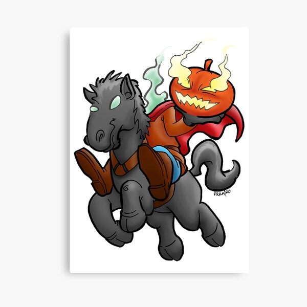 Cute Headless Horseman Canvas Prints | Redbubble