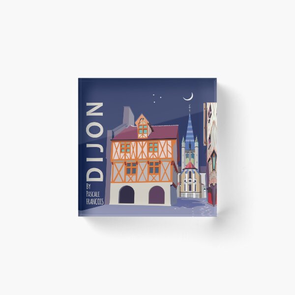 Notre Dame in Dijon Acrylic Block
