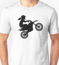 Motocross girl woman Unisex T-Shirt