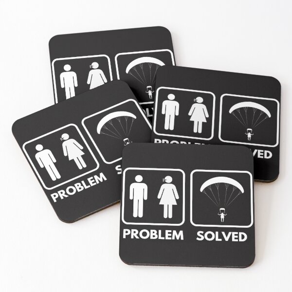 Item preview, Paragliding Problem Solved, Paragliding Quote, Paragliding Design, Funny Paragliding designed and sold by Aerial Addicts.