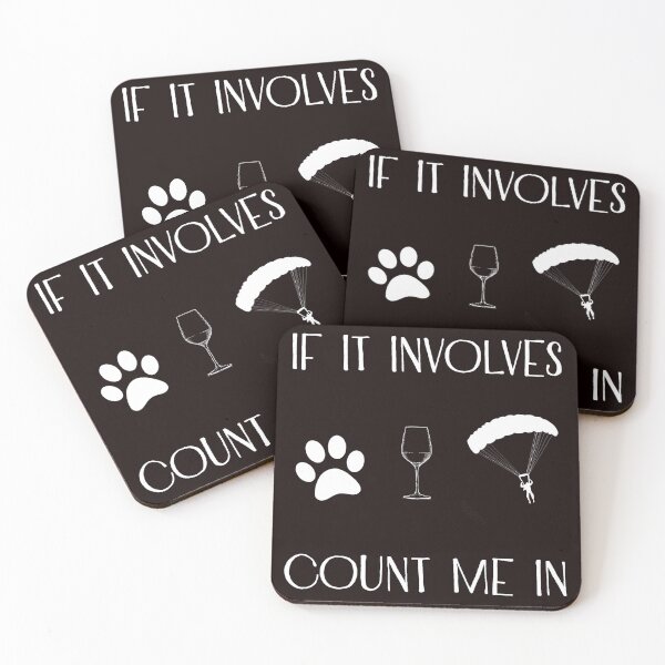 Item preview, If It Involves Dogs And Paragliding Count Me In, Paragliding Quote, Paragliding Design, Funny Paragliding designed and sold by Aerial Addicts.