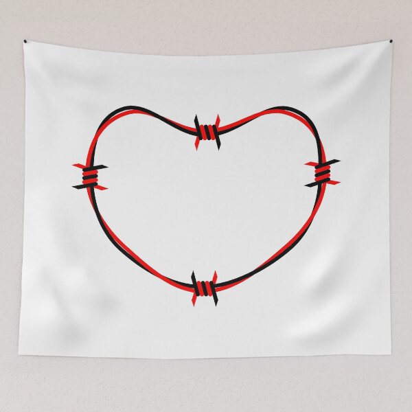 Item preview, Red and Black Barbed Heart designed and sold by WonderLang.