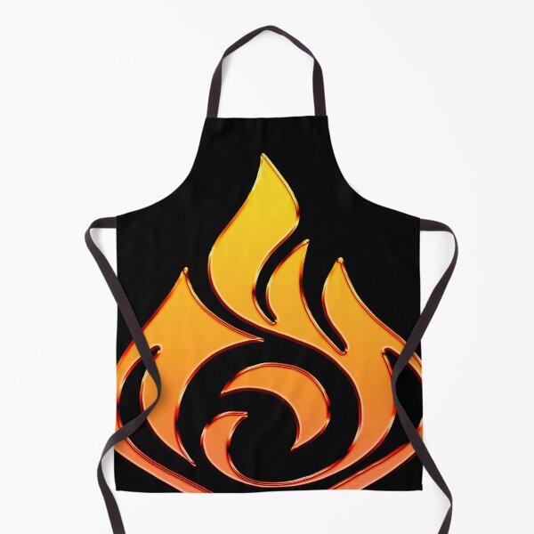 Item preview, Símbolo de Genshin Impact, elemento fuego, Pyro Natlan: colores vibrantes designed and sold by Fregoulix.