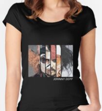 Johnny Depp Characters Women's Fitted Scoop T-Shirt