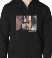 Johnny Depp Characters Zipped Hoodie