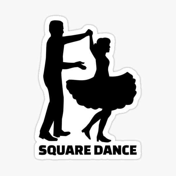 Sticker Square Dance Redbubble