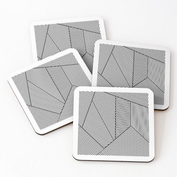 Item preview, Black and White Lines Pattern designed and sold by kindxinn.