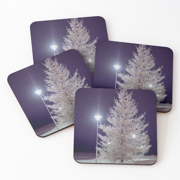 Item preview, The white Larix at night designed and sold by Jouko Lehto Photography.
