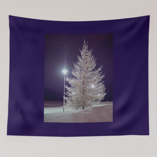 Item preview, The white Larix at night designed and sold by Jouko Lehto Photography.
