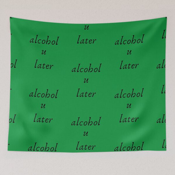 Item preview, Funny, Alcohol U Later, Play on Words, Typography designed and sold by HopeMerc.