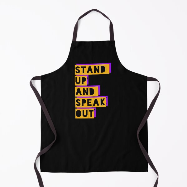 Item preview, Stand Up And Speak Out Political Activism Quote designed and sold by sillyquestions.