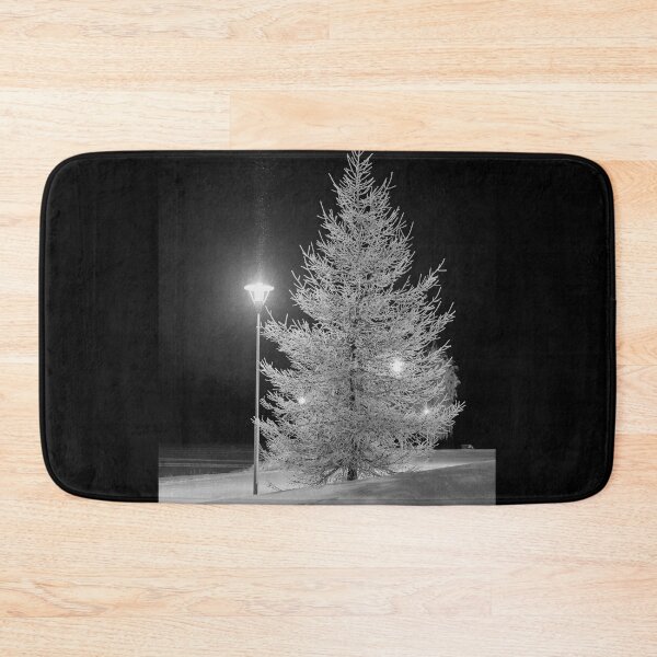 Item preview, The white Larix at night bw designed and sold by Jouko Lehto Photography.