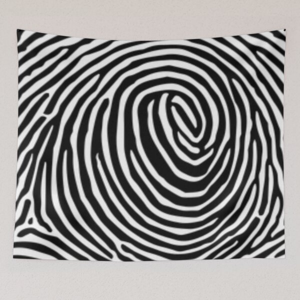 Item preview, Unique print - Black and white finger print designed and sold by Joejo19.