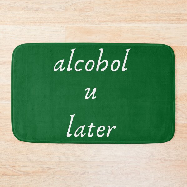 Item preview, Funny, Alcohol U Later, Play on Words, Typography designed and sold by HopeMerc.