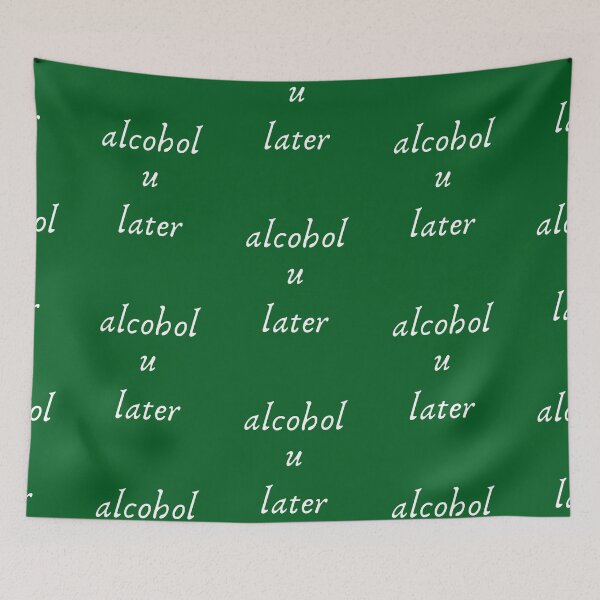 Item preview, Funny, Alcohol U Later, Play on Words, Typography designed and sold by HopeMerc.