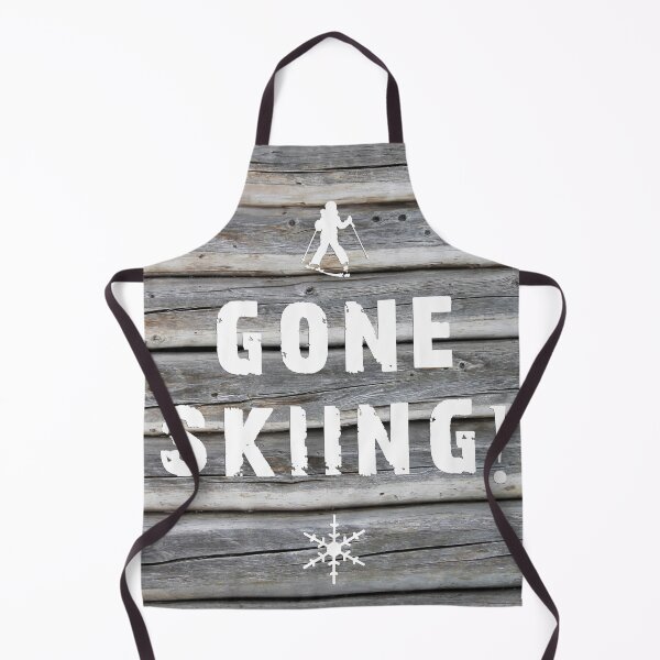 Item preview, Gone Skiing on Rustic Wood designed and sold by skidecor.