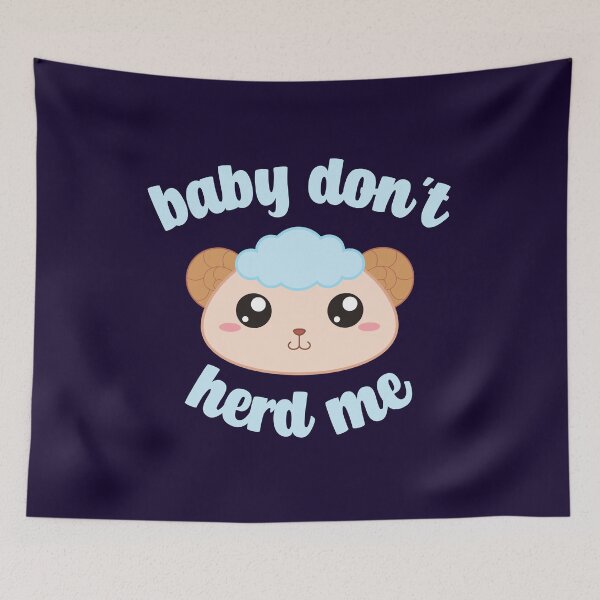 Item preview, baby dont herd me Kawaii sheep designed and sold by KawaiiPark.