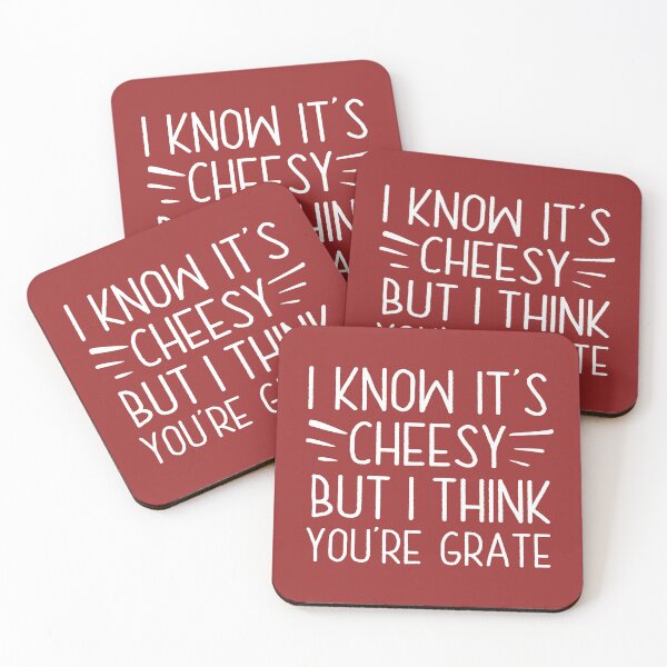 Item preview, I Know It's Cheesy But I Think You're Grate, Funny Baking Humor, Best Cheese Lover Gift designed and sold by UMED :).