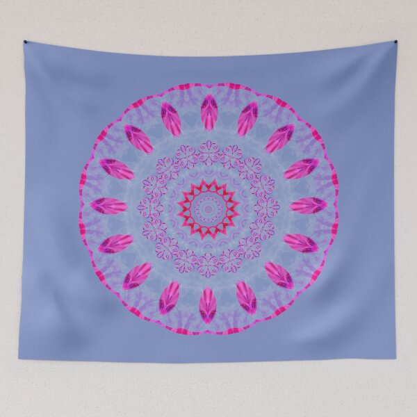 Item preview, Mandela of peaceful heart flowers designed and sold by puravidavisions.