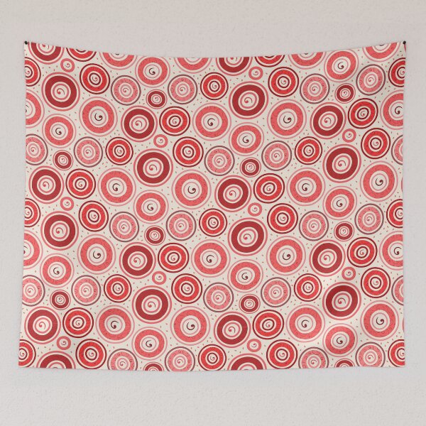 Item preview, Doodle red circles designed and sold by Olgus.