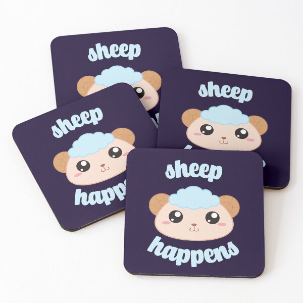 Item preview, sheep happens Kawaii sheep designed and sold by KawaiiPark.