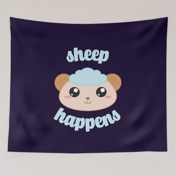Item preview, sheep happens Kawaii sheep designed and sold by KawaiiPark.