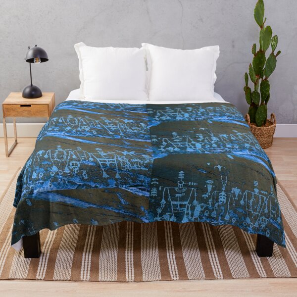 Item preview, Hopi Petroglyphs Light Blue designed and sold by comfortcare.