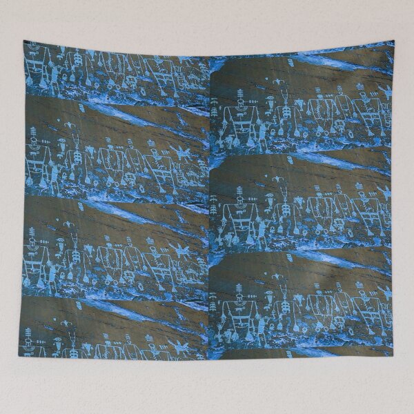 Item preview, Hopi Petroglyphs Light Blue designed and sold by comfortcare.