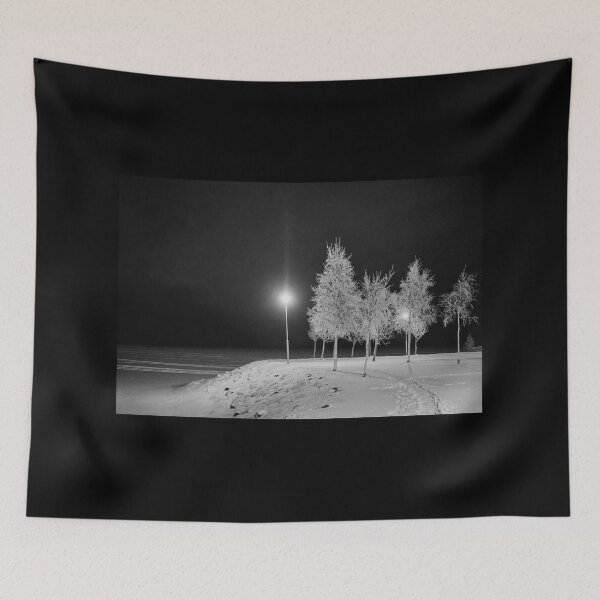 Item preview, Last lights by the sea bw designed and sold by Jouko Lehto Photography.