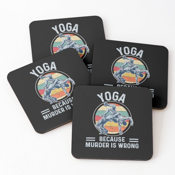 Artikelvorschau, Yoga - weil Mord falsch ist - lustiger Retro-Weinlese - lustige beste Geschenkideen für Yoga-Liebhaber entworfen und verkauft von NDTStore.