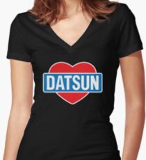 Datsun Liebe Shirt mit V-Ausschnitt