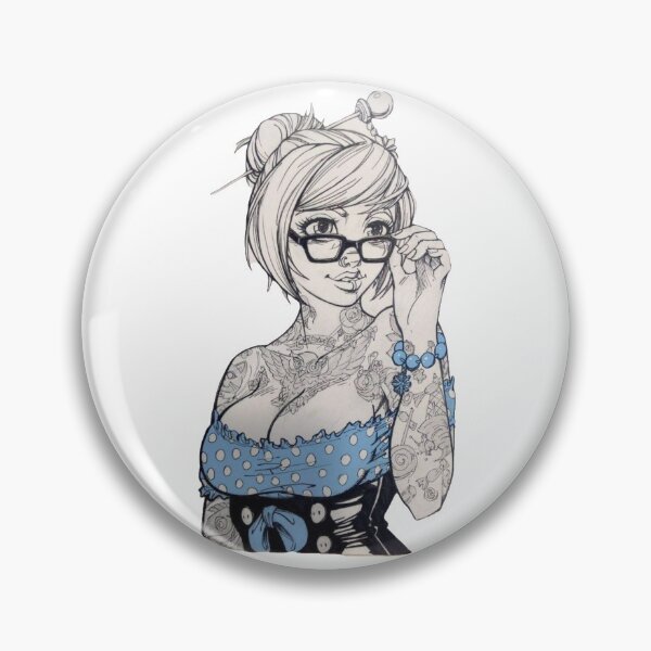 Item preview, Wild girl woman tattoos designed and sold by Home-of-art.