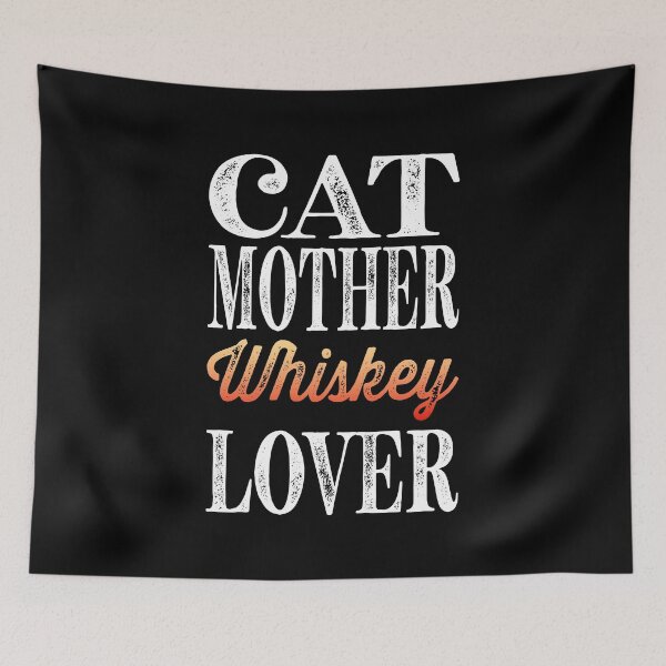 Item preview, Cat Mother Whiskey Lover Classic Sticker And Shirt Design designed and sold by Glike.