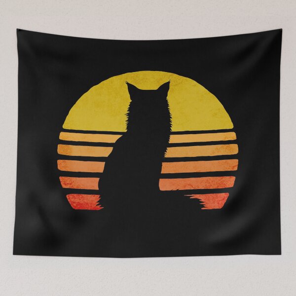 Item preview, Retro Maine Coon Sunset designed and sold by Beltschazar.
