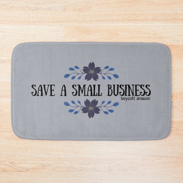 Item preview, SAVE A SMALL BUSINESS boycott amazon designed and sold by NomadMessenger.