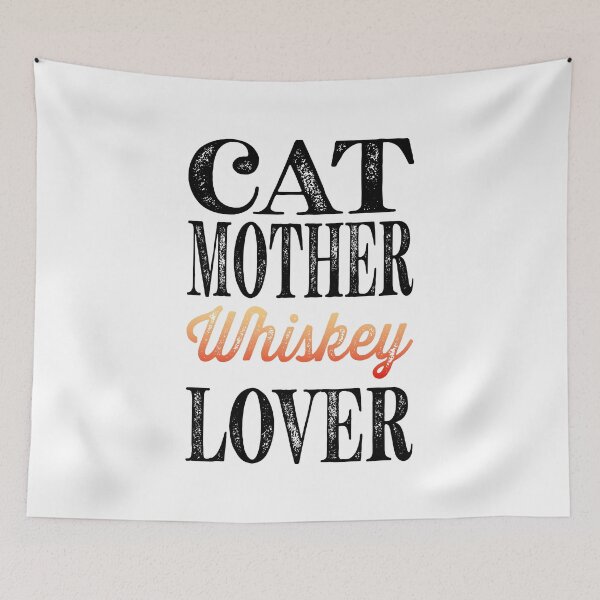 Item preview, Cat Mother Whiskey Lover Classic Sticker And Shirt Design designed and sold by Glike.