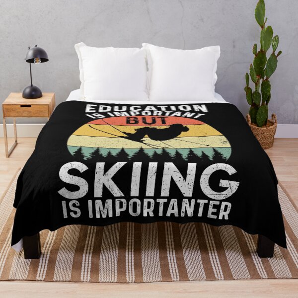 Item preview, Education Is Important BUT Skiing Is Importanter - Funny Best Gift Ideas Skiing Lover Birthday Holiday designed and sold by NDTStore.