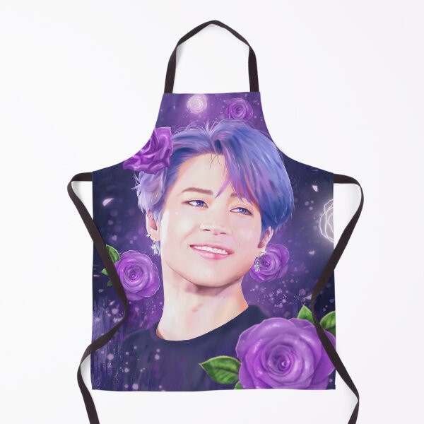 Item preview, Jimin BTS Bangtan kpop purple roses designed and sold by LJSnow.