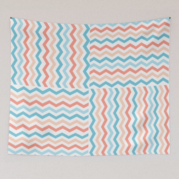 Item preview, Soft girl zig zag - Blues and Oranges designed and sold by Joejo19.
