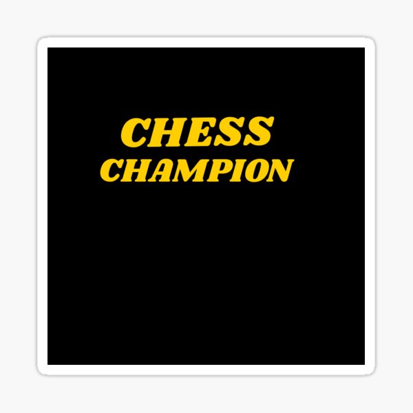 SCHACH CHESS PLAYER : Name An Opening Sticker