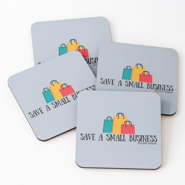 Item preview, SAVE A SMALL BUSINESS boycott amazon designed and sold by NomadMessenger.
